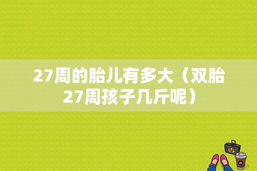 27周的胎儿有多大（双胎27周孩子几斤呢）