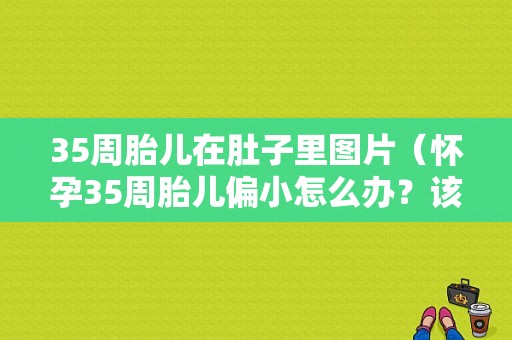 35周胎儿在肚子里图片（怀孕35周胎儿偏小怎么办？该怎么补营养）