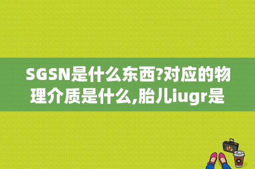 SGSN是什么东西?对应的物理介质是什么,胎儿iugr是什么意思