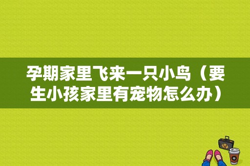 孕期家里飞来一只小鸟（要生小孩家里有宠物怎么办）