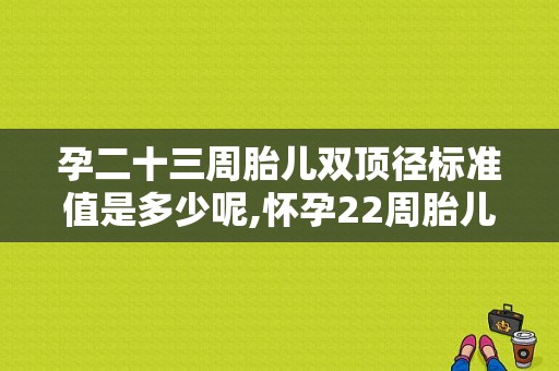孕二十三周胎儿双顶径标准值是多少呢,怀孕22周胎儿发育指标正常值