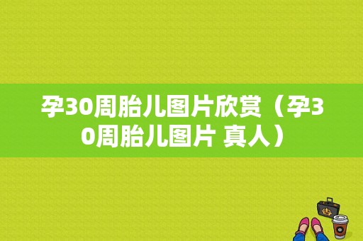 孕30周胎儿图片欣赏（孕30周胎儿图片 真人）