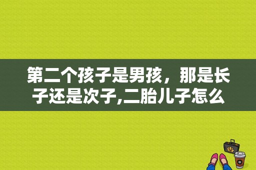第二个孩子是男孩，那是长子还是次子,二胎儿子怎么发朋友圈