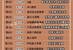 整个孕期检查项目（整个孕期检查项目时间表）