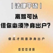 孕期如何离婚（孕期如何离婚才能让老公净身出户）