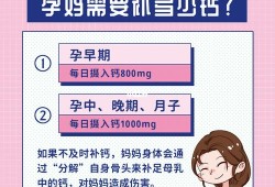 备孕期补钙（备孕期补钙）