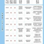 产检记录单是什么,孕期产检表及项目