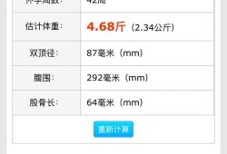 孕期胎儿体重计算器（大小头的重量是多少）