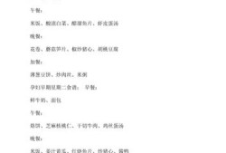 孕期一周食谱（孕期一周食谱简单）