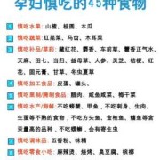 备孕期间不能吃什么食物（备孕期间不能吃什么食物和水果）