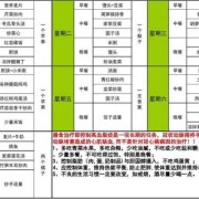 孕妇餐食谱1-3个月,孕妇每周食谱一览表