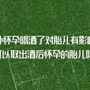 刚怀孕喝酒对胎儿有影响吗（刚怀孕喝酒对胎儿有影响吗刚）