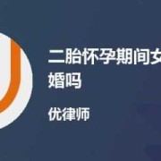 二胎怀孕期间能离婚吗（二胎怀孕期间能离婚吗）