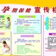孕期早期保健（孕初期保健）