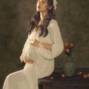 孕期彩绘（孕妇照宝妈们潍坊市区哪家照相馆拍孕妇照拍的好）