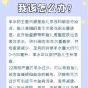 怀孕期羊水少怎么办（羊水少怎么补最快羊水很少怎么办）