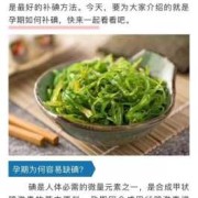 孕期补碘（孕期补碘需要吃什么）
