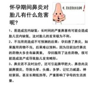 鼻炎对怀孕有影响吗,怀孕有鼻炎会影响胎儿发育吗