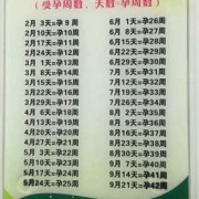 孕期怎么算几周（中孕期是几周到几周）