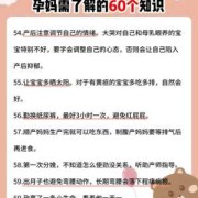 孕期小知识（新婚夫妻必知的12个小知识）
