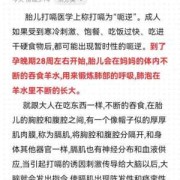 胎儿爱打嗝说明什么（胎儿爱打嗝说明什么原因）