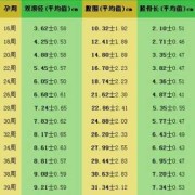 孕周双顶径标准,胎儿33周双顶径标准对照表