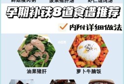 孕期补铁食谱（补铁菜谱家常菜做法）