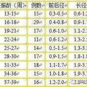 胎儿胃泡正常值（胎儿胃泡正常值对照表）