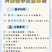 备孕期注意（备孕期注意）