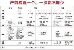 孕期检查流程（孕期检查流程表）