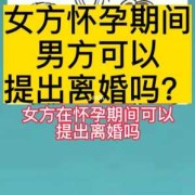 孕期女方可以提出离婚吗（孕期女方可以提出离婚吗?孩子怎么 办）