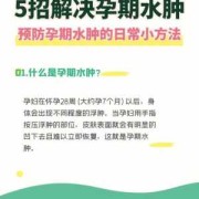 孕期怎样预防水肿（孕期怎样预防水肿长胖）