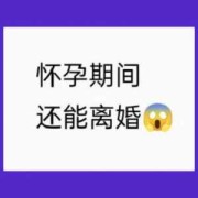 孕妇能提出离婚吗,怀孕期能离婚吗现在