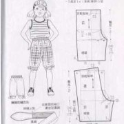 纸样胎儿（一岁女宝宝穿的短裤纸样）