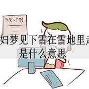 孕期梦见雪（孕期梦见雪地是什么征兆）