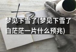 孕期梦见下雪（孕期梦见下雪有什么预兆）