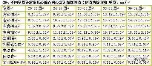 24周胎儿发育标准数据表（24周胎儿鼻骨正常值是多少）  第2张