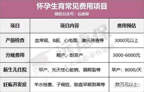 孕期产检费用(孕期产检费用怎样报销) 第3张 孕期产检费用(孕期产检费用怎样报销) 第3张