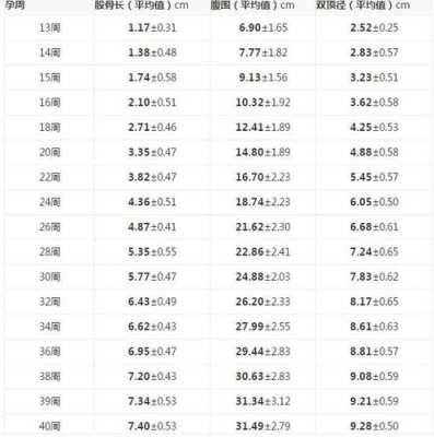 孕期涨多少(孕期双顶径、股骨长标准) 第1张 孕期涨多少(孕期双顶径、股骨长标准) 第1张