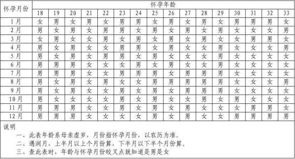 胎儿月份大小对照表（胎儿月份大小对照表 图）  第1张