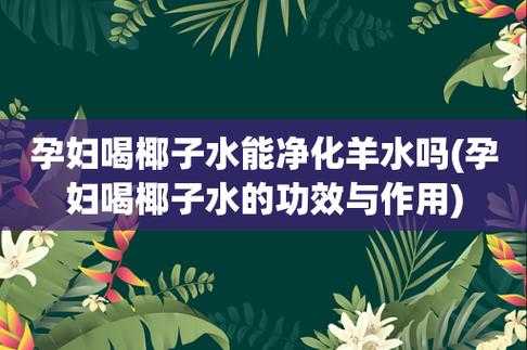 孕期椰子水(孕妇喝椰子水对羊水有什么帮助呢) 第2张 孕期椰子水(孕妇喝椰子水对羊水有什么帮助呢) 第2张