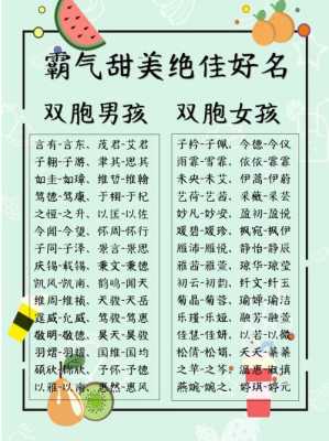 双胞胎儿子名字(双胞胎儿子名字) 第1张 双胞胎儿子名字(双胞胎儿子名字) 第1张