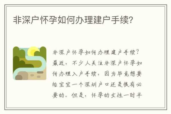 孕期考证(怀孕期间可以入深户吗) 第2张 孕期考证(怀孕期间可以入深户吗) 第2张