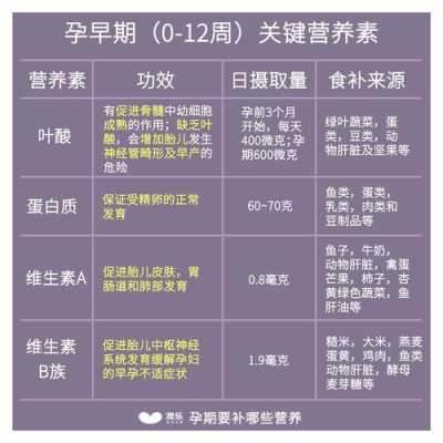 孕4周需补充什么营养,孕期所需营养素标准值 第2张 孕4周需补充什么营养,孕期所需营养素标准值 第2张